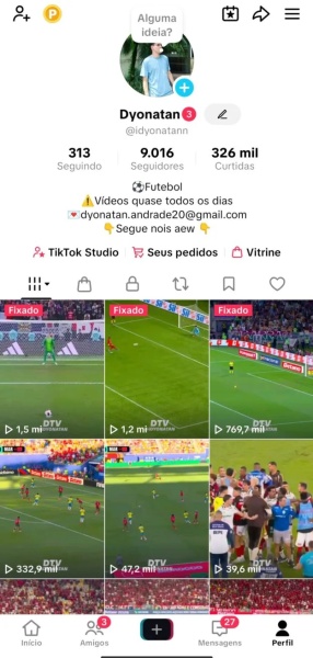 Conta Tiktok de Outros com 9K+ Seguidores | Alto Engajamento