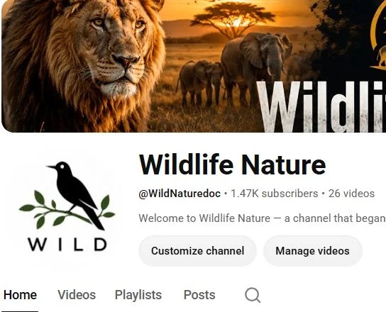 Conta YouTube de Pets e Animais com 1K+ Inscritos | Alto Engajamento