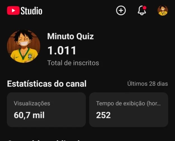Conta YouTube de Filmes e Séries com 1K+ Inscritos | Alto Engajamento • Muito Ativa