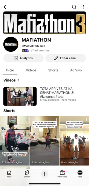 Conta YouTube de Outros com 1K+ Inscritos | Alto Engajamento