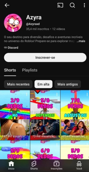 Conta YouTube de Jogos e Games com 35K+ Inscritos | Alto Engajamento • Muito Ativa