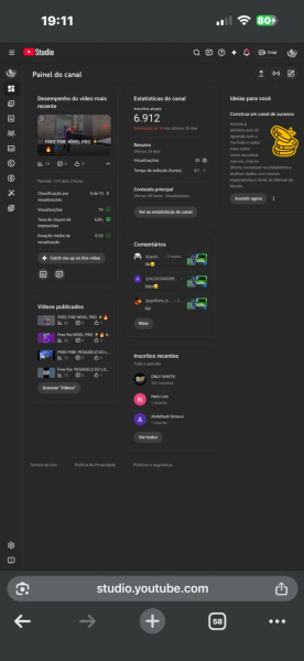 Conta YouTube de Futebol e Esportes com 6K+ Inscritos | Alto Engajamento
